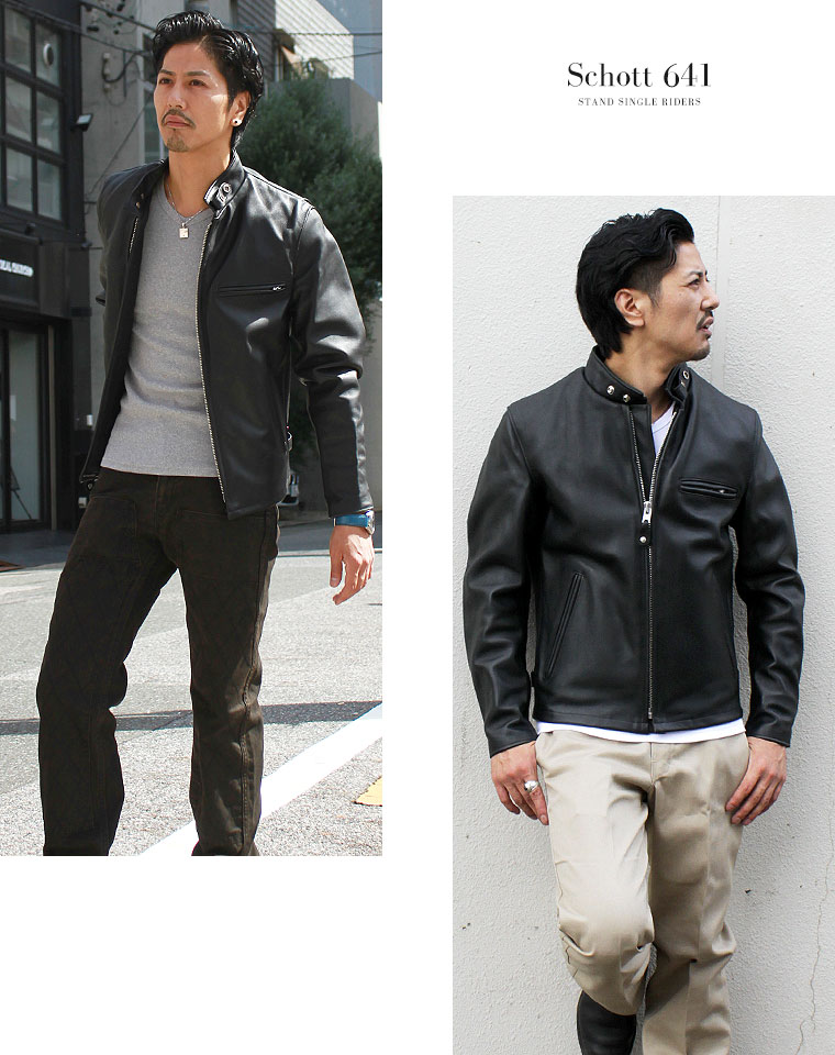 楽天市場】Schott ショット シングルライダース 641 本革 2025【USA