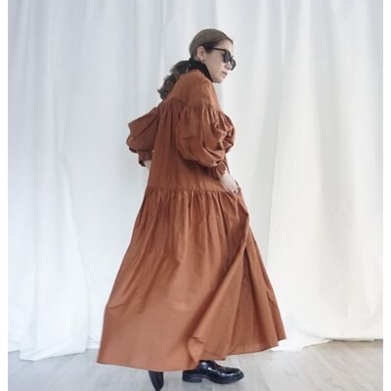 THOMAS MAGPIE silk one-piece【2222405】BLACK | geep