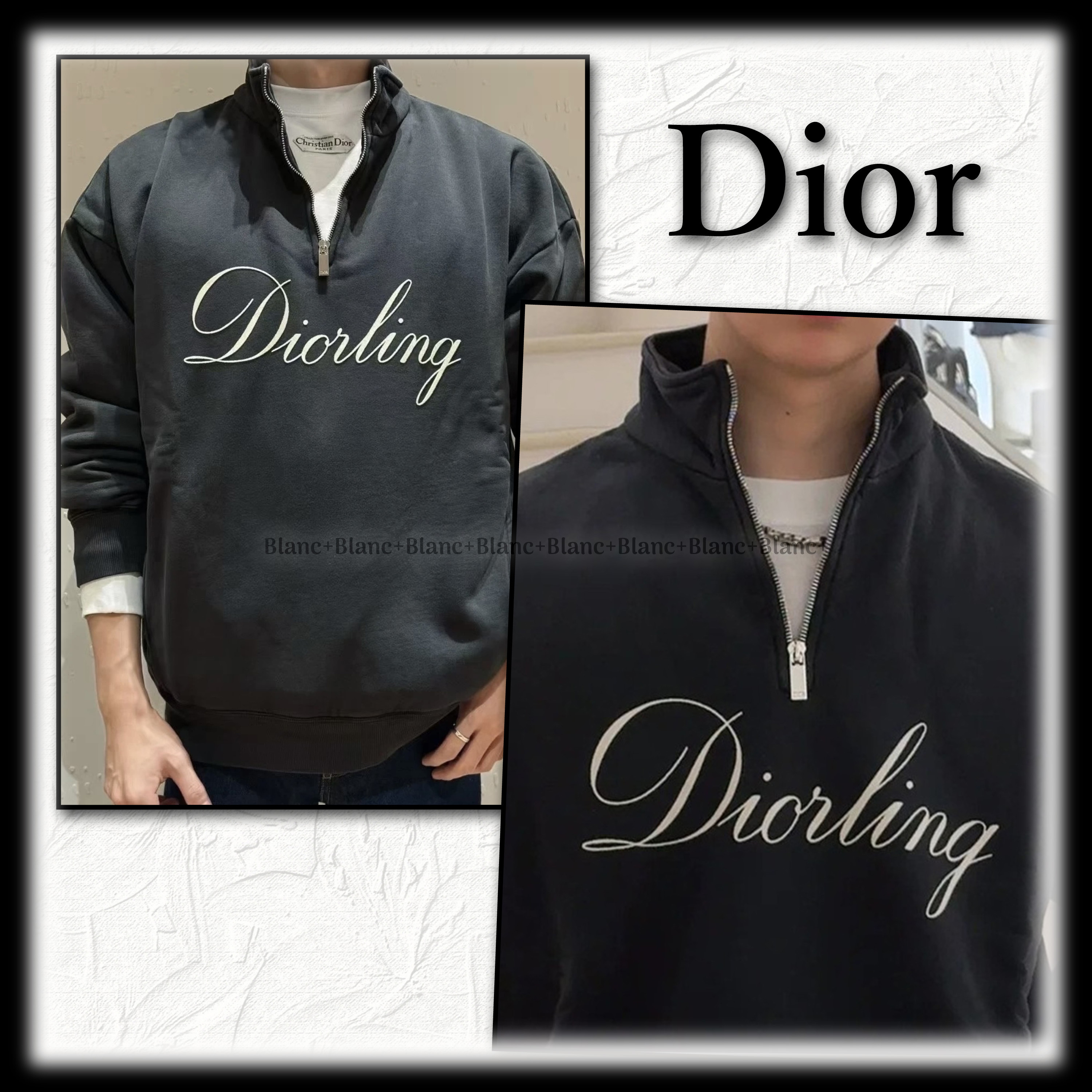 洗練とリラックス【Dior】Diorling ジップ スウェットシャツ (Dior