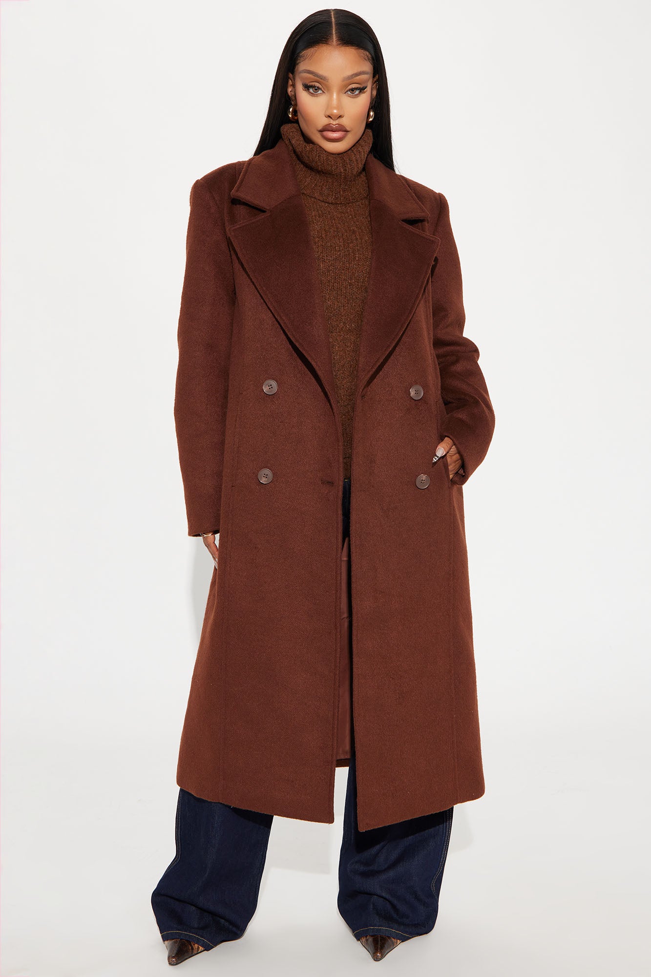 Melonie Wool Trench Coat - Brown | Fashion Nova